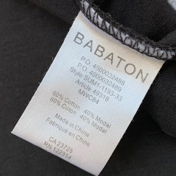 Aritzia Babaton Women's Top T-shirt Tee 3/4 Length Sleeve Cotton Blend Size XS - Picture 10 of 12